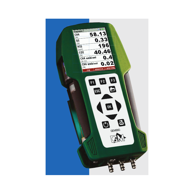 Analyseur portable 4 gaz configurable BIOGAZ7