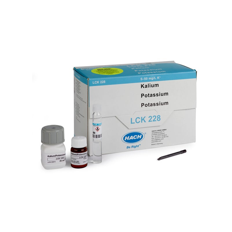 Test en cuve pour potassium 5-50 mg/L K