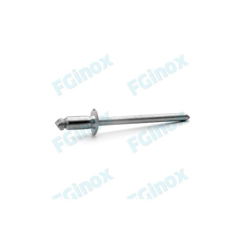 Rivets aveugles à tête plate 4.8x10 Inox A2/S.S304  - (vendu par 100)
